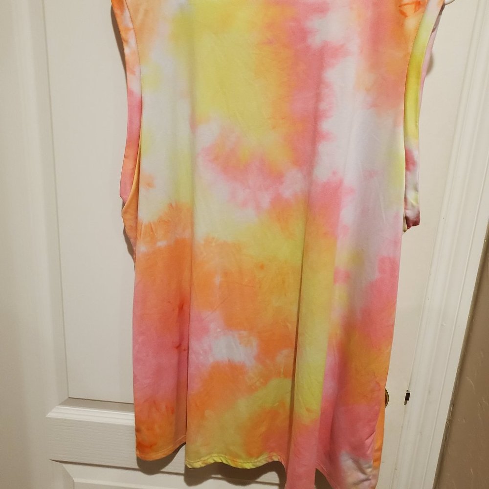 White Birch Tie Dye Tank Top